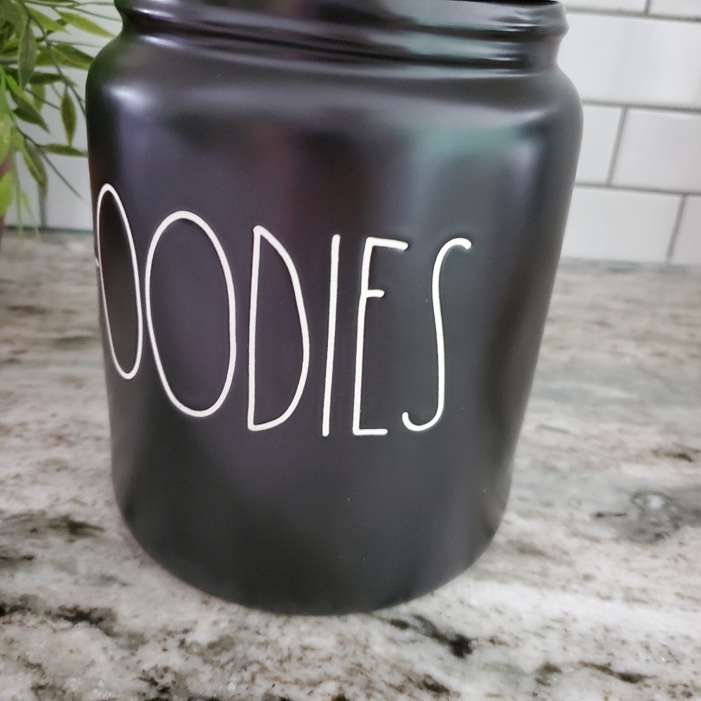 Rae Dunn Goodies Black Large Canister - Picture 3 of 7